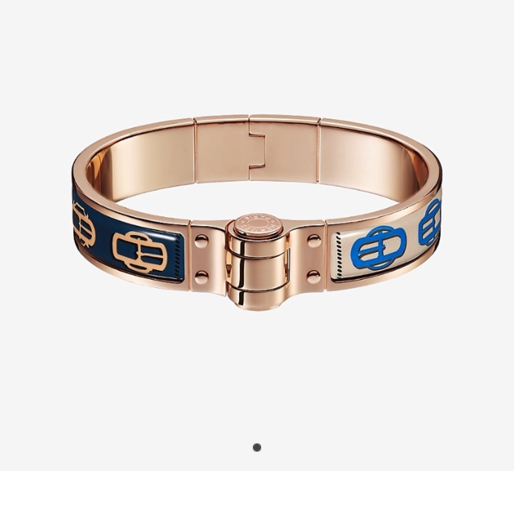 Authentic Hermes Uni hinged bangle bracelet